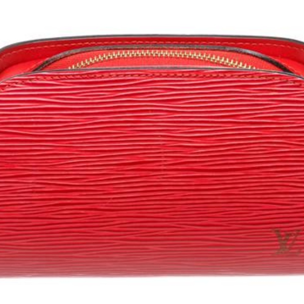Louis Vuitton Red Dauphine Epi Leather Pm Cosmetic - Picture 2 of 8